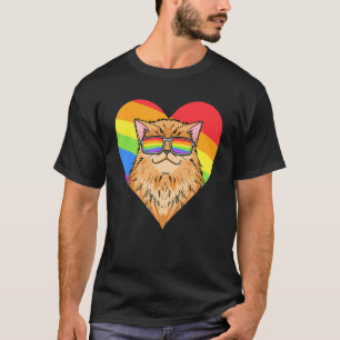 LGBT Regenboog - Perzische Kat - Gay Pride - LGBT T-shirt