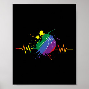 Lgbt Regenboog Sketll Hartslag Homoseksueel Lesbis Poster