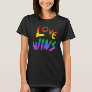 LGBT Regenboog Vlag Liefde Wint LGBTQ Lesbische Ga T-shirt