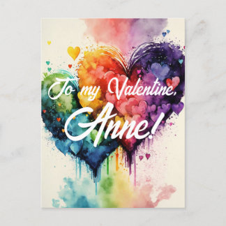 LGBT-regenboogkleurige harten Valentijnsdag kaart