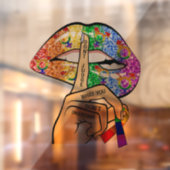 LGBT regenboogliften Raamsticker (Vel 2)