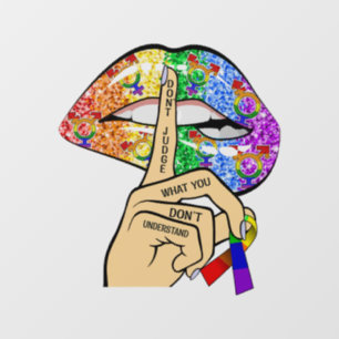 LGBT regenboogliften Raamsticker