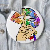 LGBT regenboogliften Ronde Button 6,0 Cm (In situ)