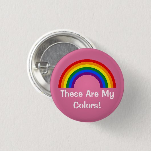 LGBT regenboogpride Button (Voorkant /achterkant)