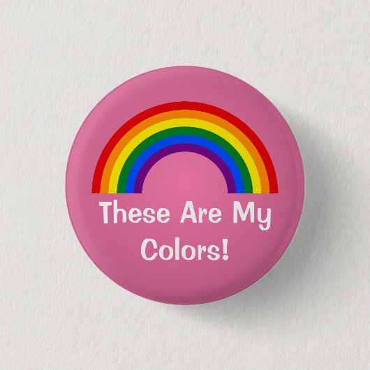 LGBT regenboogpride Button (Voorkant)