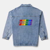 LGBT regenboogpride Denim Jacket (Achterkant)