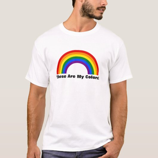LGBT regenboogpride T-Shirt (Voorkant)