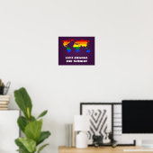 LGBT regenboogpride wereldkaart poster (Thuiskantoor)