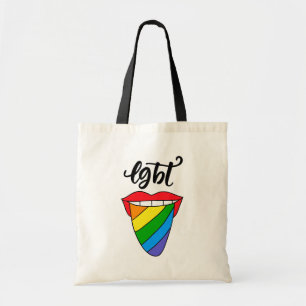 LGBT regenboogtongen Tote Bag