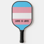 LGBT-regenboogveredeling Pride vlag Aangepaste tek Pickleball Paddle (Achterkant)