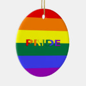 LGBT-regenboogvlag Keramisch Ornament (Rechts)