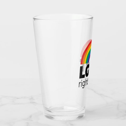LGBT Rights Rainbow Glas (Rechts)