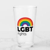 LGBT Rights Rainbow Glas (Voorkant)