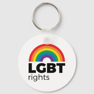 LGBT Rights Rainbow Sleutelhanger