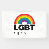 LGBT Rights Rainbow Spandoek (Horizontaal)