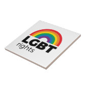 LGBT Rights Rainbow Tegeltje (Zijkant)