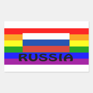 LGBT Russisch* Gay Pride Flag Sticker России ге й