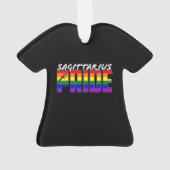LGBT Sagittarius Pride Flag Zodiac Sign Ornament (achterkant)