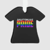 LGBT Sagittarius Pride Flag Zodiac Sign Ornament (voorkant)