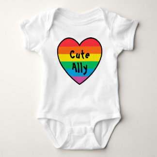 LGBT Schattigee bondgenoot | Rainbow Pride Heart P Romper