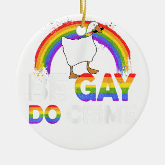 LGBT-Shirt: laat me mishandelen Keramisch Ornament