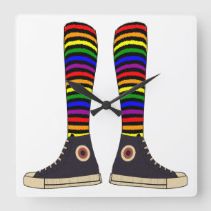 LGBT Socks Vierkante Klok