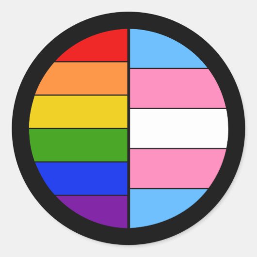 LGBT Solidariteit Sticker (Voorkant)