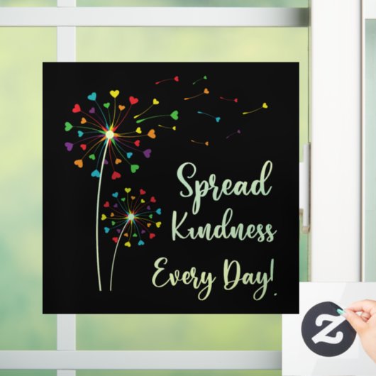 LGBT Spread Kindness Elke dag Raamsticker (Huis)