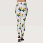 LGBT Star Pride Flag Glitter Leggings (Achterkant)
