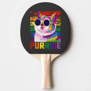 LGBT Tie Dye Pride Kat Purride Homoseksueel Regenb Tafeltennisbatje