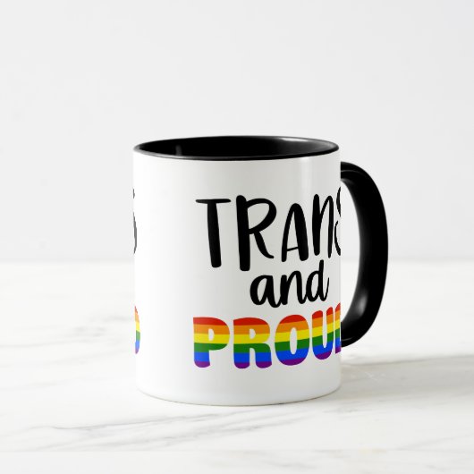 LGBT Trans and Proud Mug Mok (Voorkant rechts)
