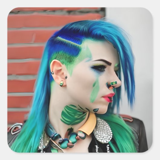 LGBT Trans Man Vierkante Sticker (Voorkant)