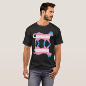 Lgbt Trans Pride Transsexual Flag Animal Cat Trans T-shirt (Voorkant volledig)