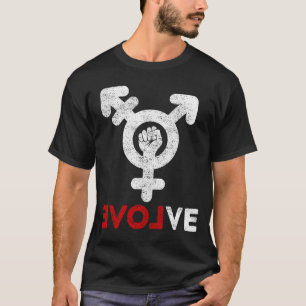 LGBT trots liefde transgender symbool evolueren tr T-shirt