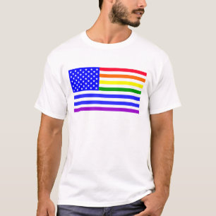 Lgbt USA-vlag T-shirt
