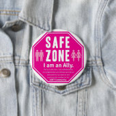 LGBT-veilige zone Ronde Button 4,0 Cm (In situ)