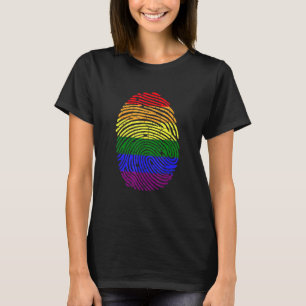 LGBT Vingerafdruk LGBTQ T-shirt
