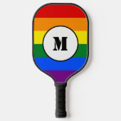 LGBT vlag Drawstring Backpack Pickleball Paddle (Voorkant)
