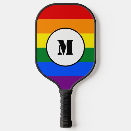 LGBT vlag Drawstring Backpack Pickleball Paddle (Voorkant)