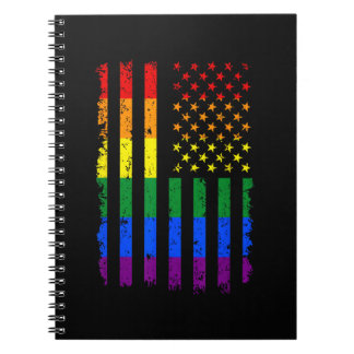 LGBT-vlag Gay Pride-maand Transgender Notitieboek