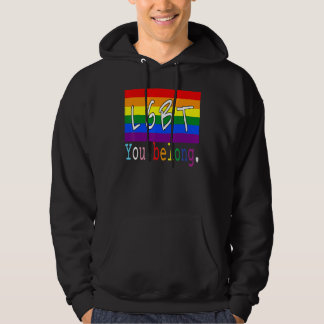 LGBT Vlag Gay You Belong Pride Maand Regenboog Les Hoodie