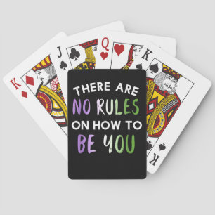 LGBT-vlag klinkt gay ik doe mee Pokerkaarten