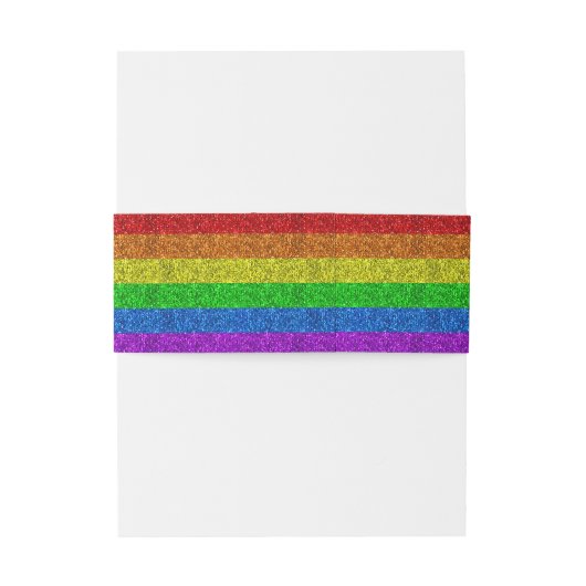 LGBT-vlag regenboog sparren homoseksuele bruiloft Uitnodigingen Wikkel (Achterkant Voorbeeld)