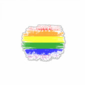 LGBT-vlag Sticker (Voorkant)