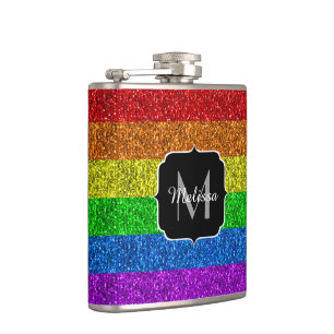 LGBT vlag trilling regenbooglitter sparkle Monogra Heupfles