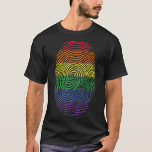 LGBT Vlag Vingerafdruk Trots LGBT Pride 1 T-shirt