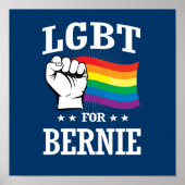 LGBT VOOR BERNIE SANDERS POSTER (Voorkant)