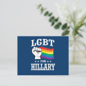 LGBT VOOR HILLARY BRIEFKAART (Staand voorkant)
