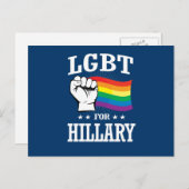 LGBT VOOR HILLARY BRIEFKAART (Voorkant / Achterkant)