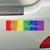 LGBT voor Hillary Clinton Bumpersticker (Op auto)